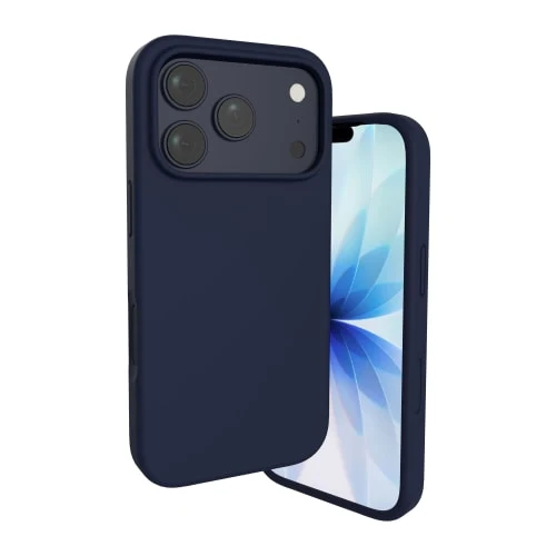 Coque de Protection Silicone Ultra-Douce pour iPhone 17 Pro Max Bleu navy