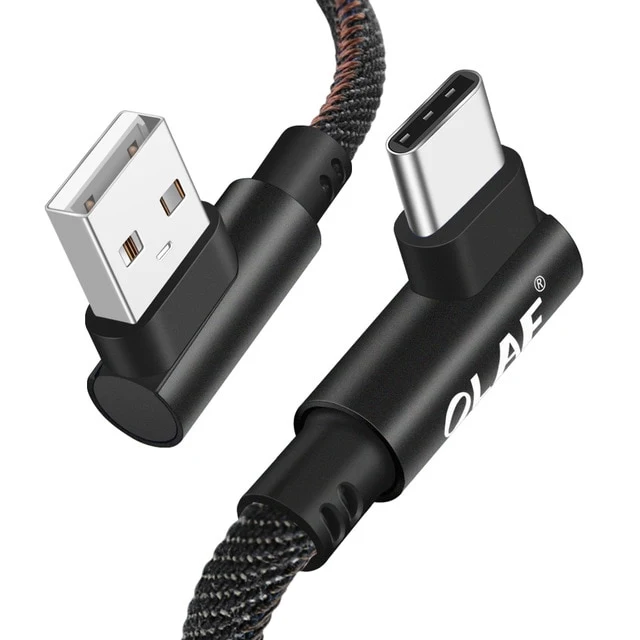 USB Type C 90 Degree Fast Charging Cable