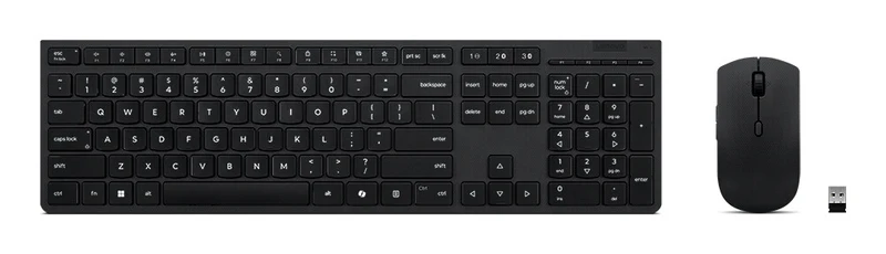 Lenovo 4X31R64325 keyboard Mouse included Office RF Wireless + Bluetooth French Black