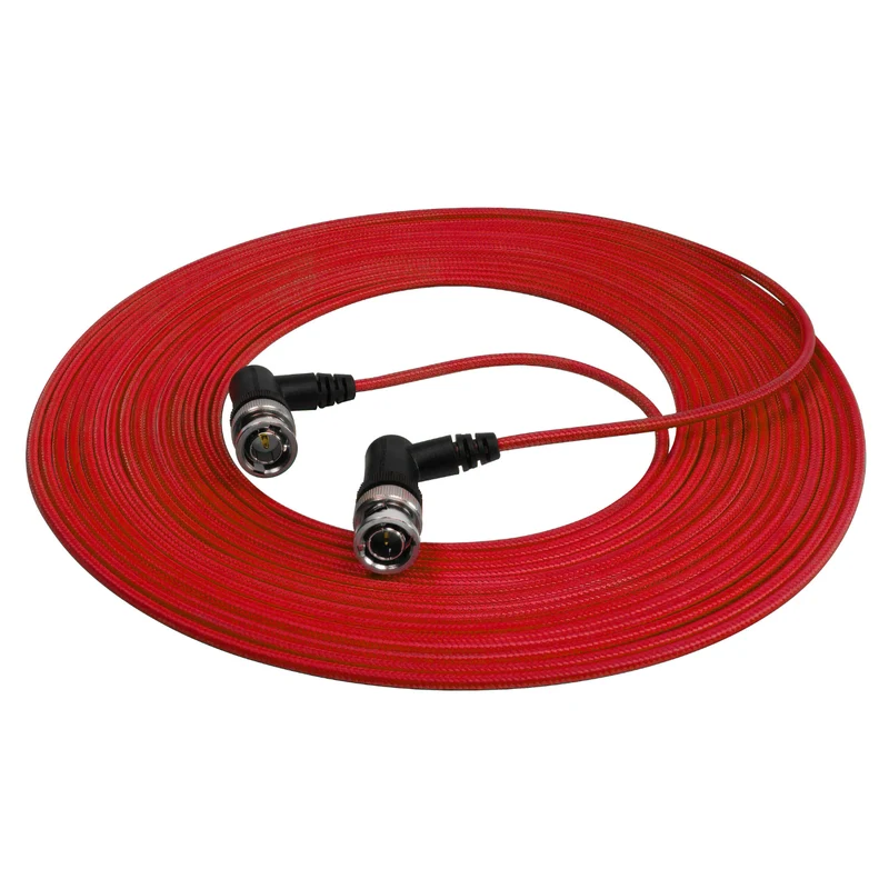 Kondor Blue Ultra Thin 6G SDI Video Cable Right Angle BNC (25ft) (Cardinal Red)