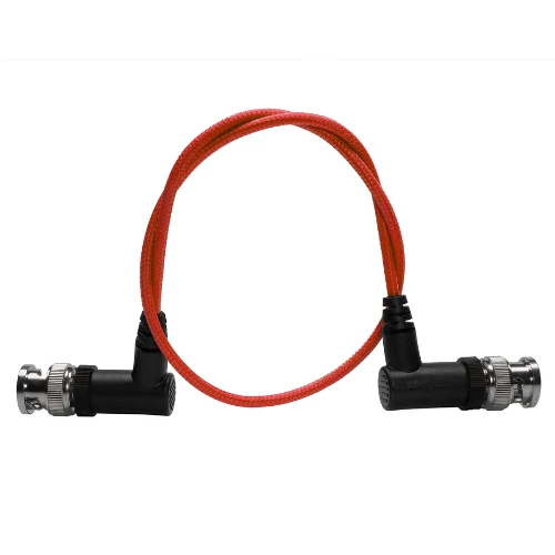 Kondor Blue Ultra Thin 3G SDI Video Cable Right Angle BNC (16") (Cardinal Red)