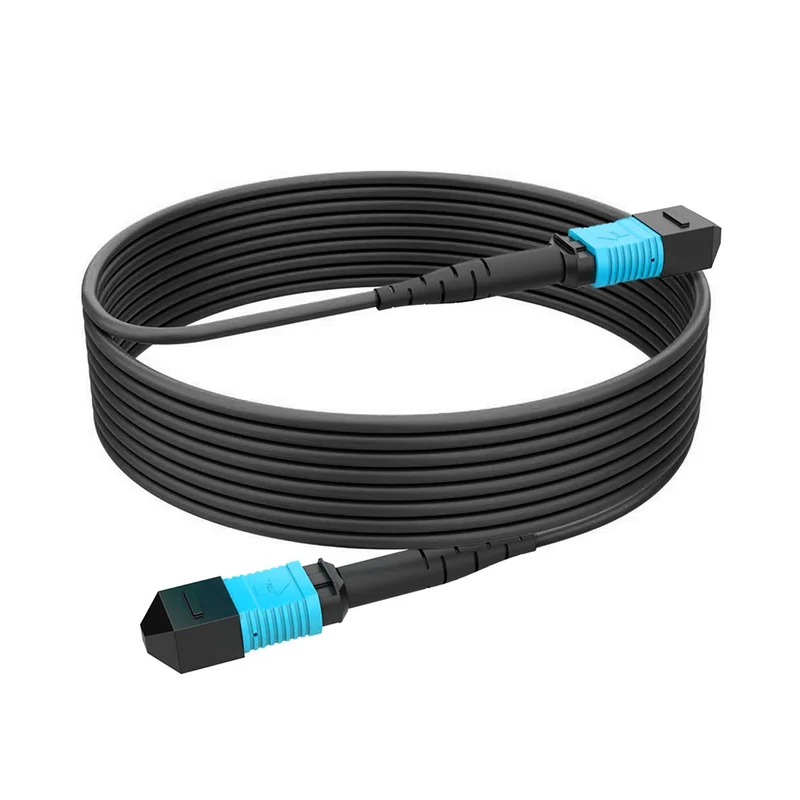 Kondor Blue Fletch Fiber Armored Cable OM3 MPO (50 Feet)