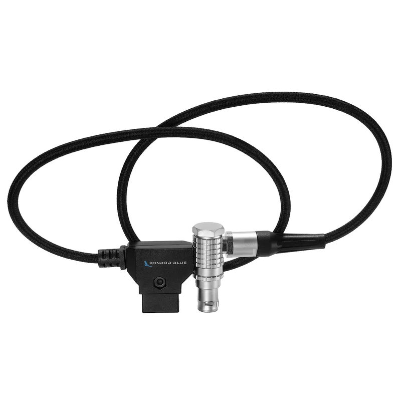 Kondor Blue 20" D-Tap to Right Angle RED V-RAPTOR & KOMODO-X Power Cable