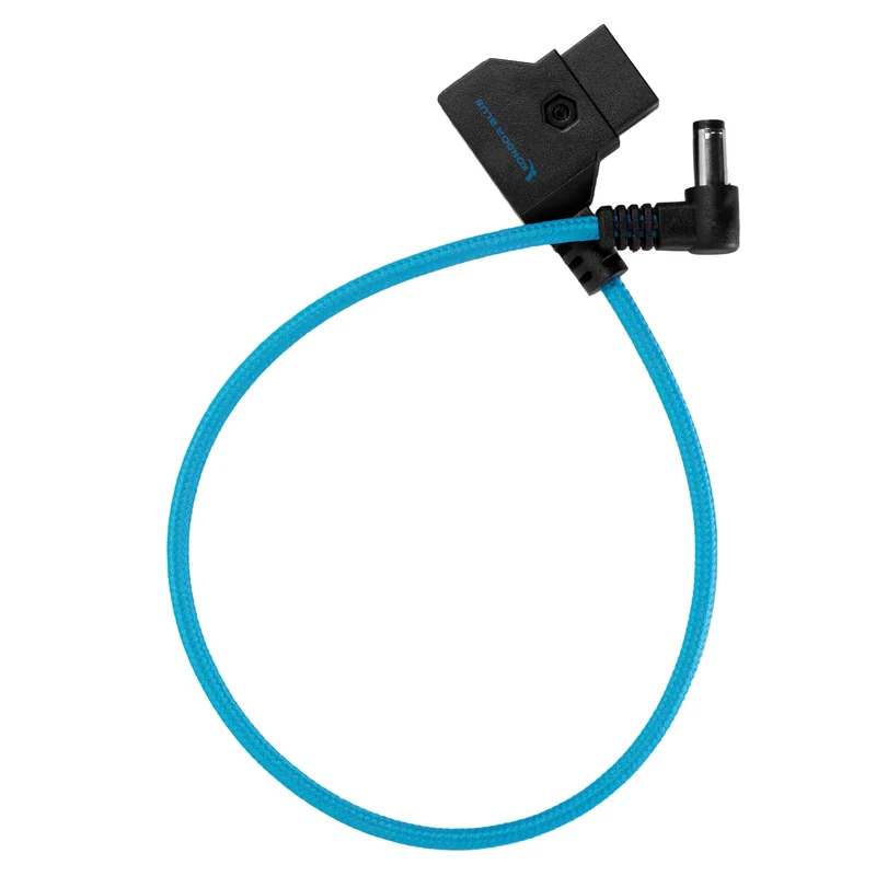 Kondor Blue 15" D-Tap to DC Right Angle Straight Cable (5.5 x 2.5mm) (Canon C70/Atomos) (Kondor Blue)