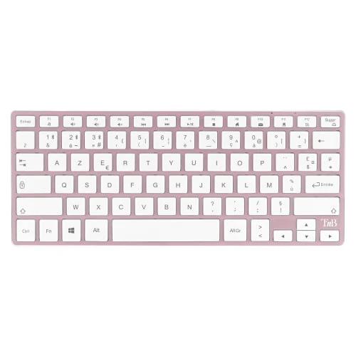 Clavier et souris Bluetooth iClick color - rose