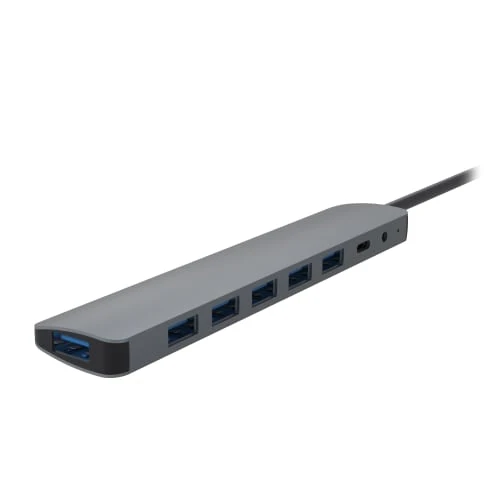 Hub USB-A aluminium vers 7x USB-A 3.0
