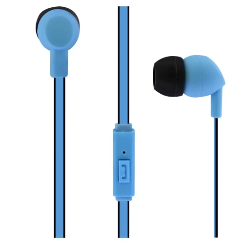 Ecouteurs filaires BE COLOR jack bleu