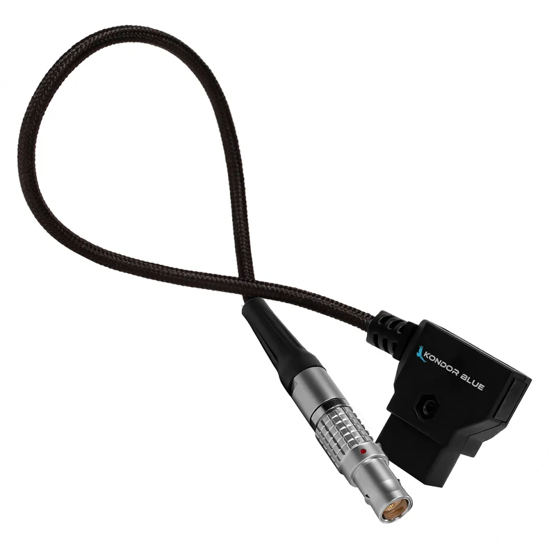 Kondor Blue 10" D-Tap to Straight LEMO 2 Pin Power Cable for RED KOMODO