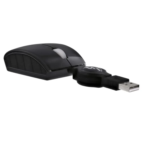 Souris filaire ultra compacte GUPPY noire