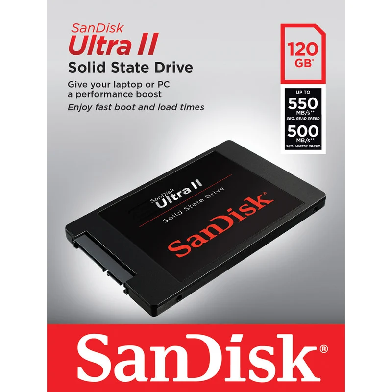 SanDisk 120GB Ultra II SATA III 2.5" Internal SSD
