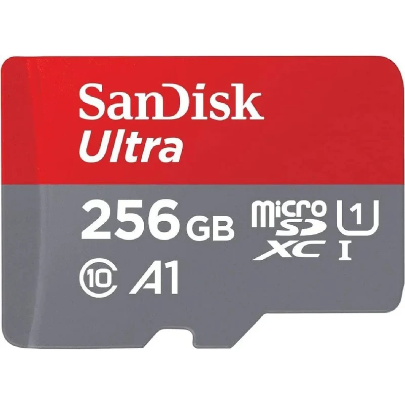 SanDisk 256GB Ultra microSDXC UHS-I U1 A1 Memory Card with Adapter