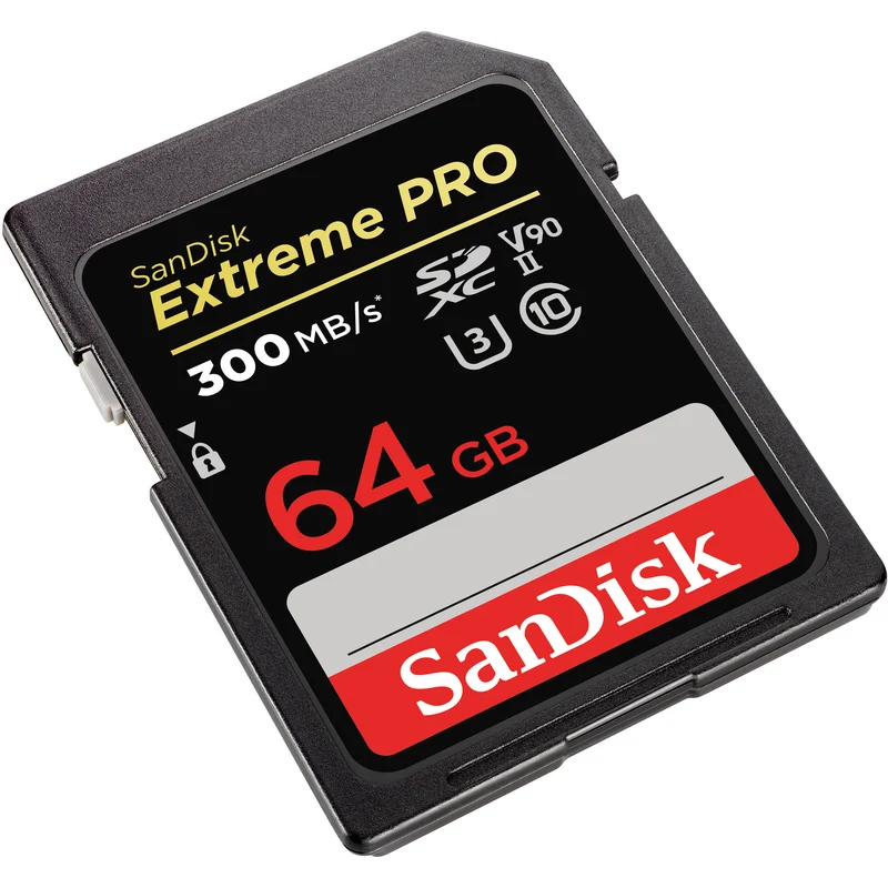 SanDisk 64GB Extreme PRO UHS-II SDXC V90 Memory Card