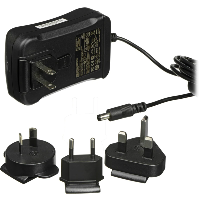 Blackmagic Design 12V 30W Power Supply w/Int'l Adapters for Studio Hardware