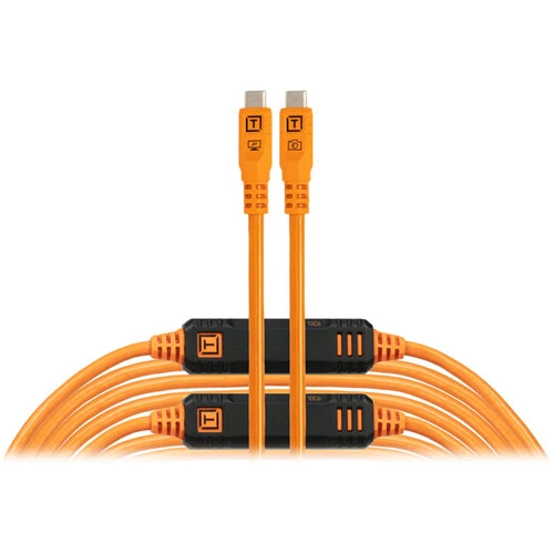 Tether Tools TetherPro Optima USB-C Cable (31', High-Visibility Orange)