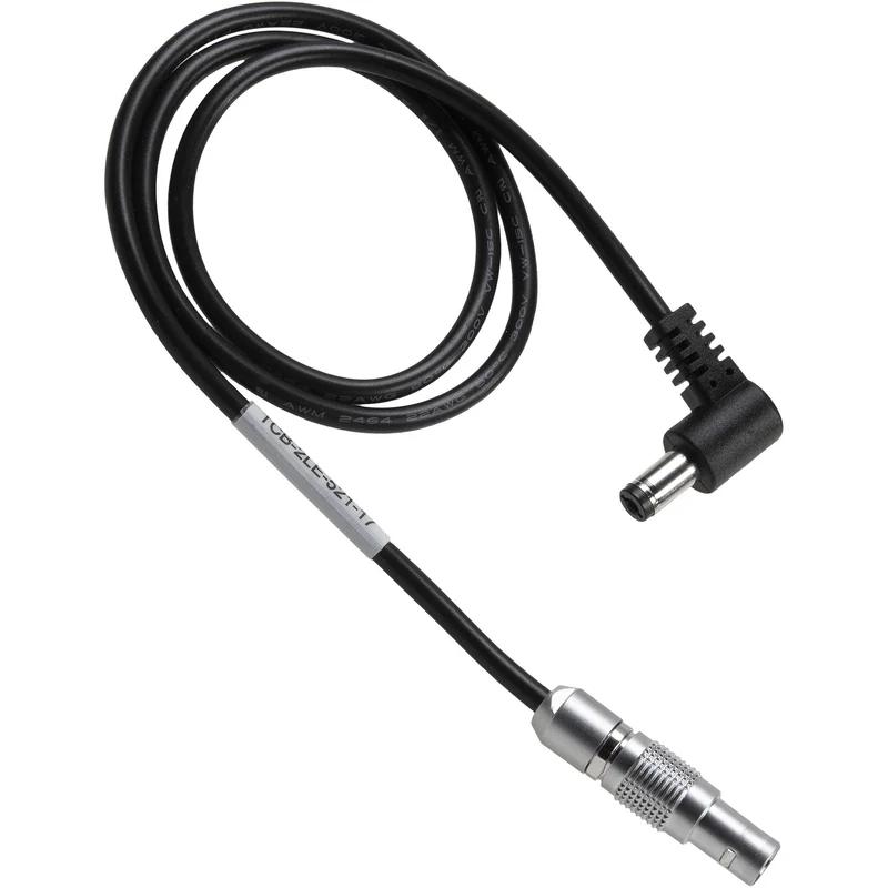 Tilta 2-Pin LEMO to 5.5/2.1mm DC Barrel Male Cable (21.75")