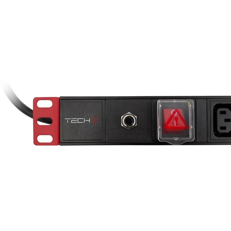 Techly I-CASE STRIP-8C Multiprise 19' 1U X8 - Prises C13