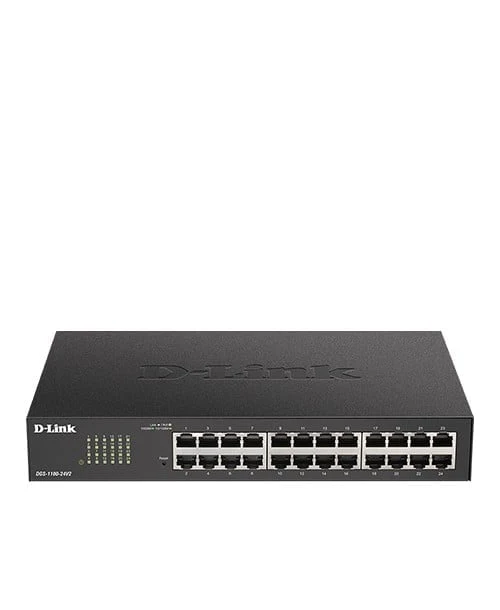 D-Link DGS-1100-24V2 commutateur réseau Géré Gigabit Ethernet (10/100/1000) 1U Noir