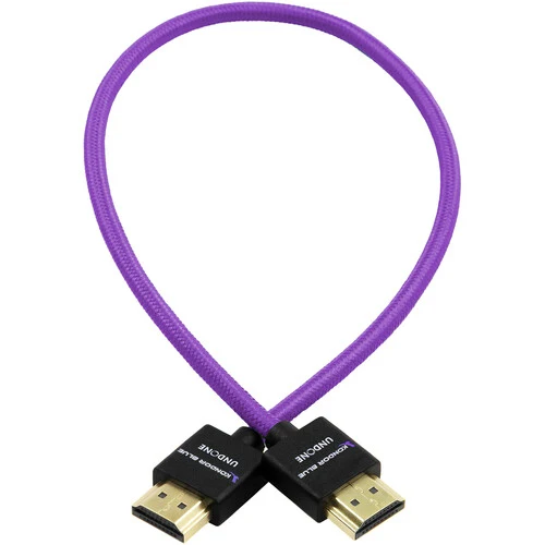 Kondor Blue Gerald Undone MK2 Full HDMI Straight Braided Cable (Purple)(18")