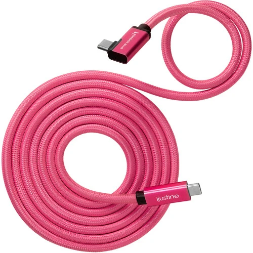 Kondor Blue iJustine Pink USB C 3.1 Data and Charging Cable 10Gb/s Data Speed & 100W Power Delivery (6 FT)