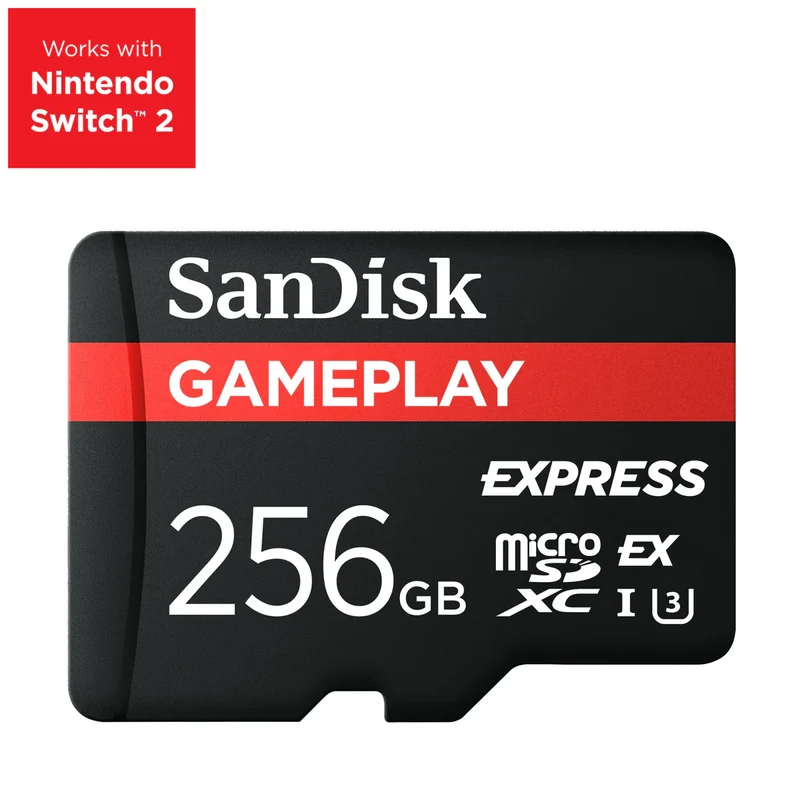 Sandisk 256GB GamePlay microSD Express Memory Card