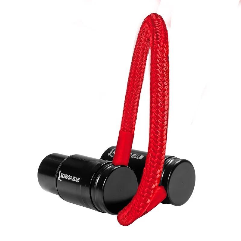 Kondor Blue 8” Straight Low Profile Right Angle XLR Cable (Cardinal Red)
