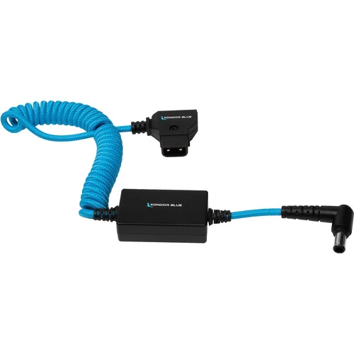 Kondor Blue Coiled D-Tap to 19.5V Regulated DC for Sony FX9/FX6