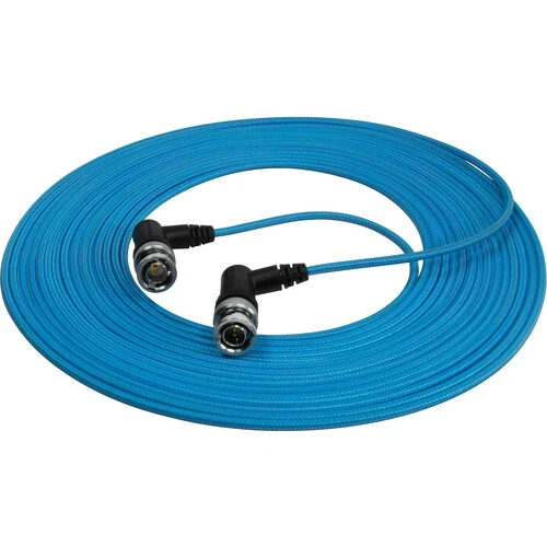 Kondor Blue Ultra Thin 6G SDI Video Cable Right Angle BNC (25ft)