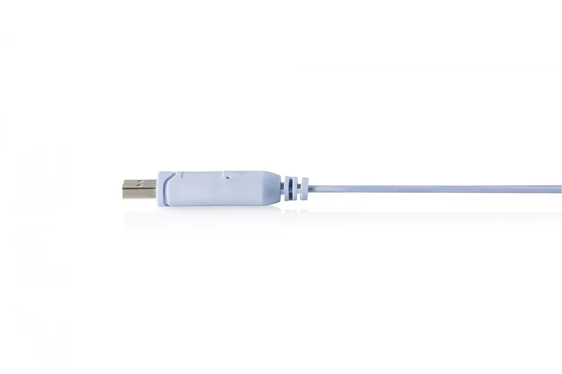 Digitus DA-70173 Câble adaptateur console USB-A 2.0 mâle vers RJ45 | Chipset FTDI (FT232RNL) | Bleu clair | 1,8 m