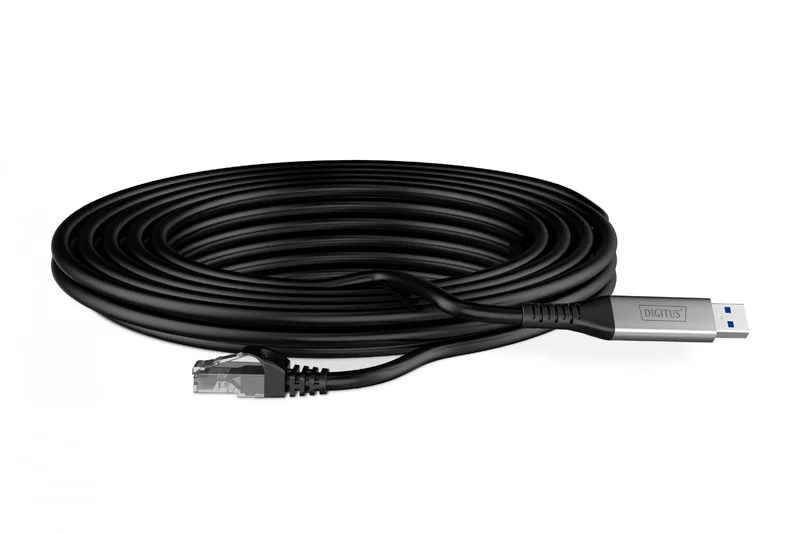 Câble adaptateur USB-A vers RJ45, Cat. 6A S/FTP, 1 Gbit/s, USB 3.2 Gen1, LSZH, 2 m