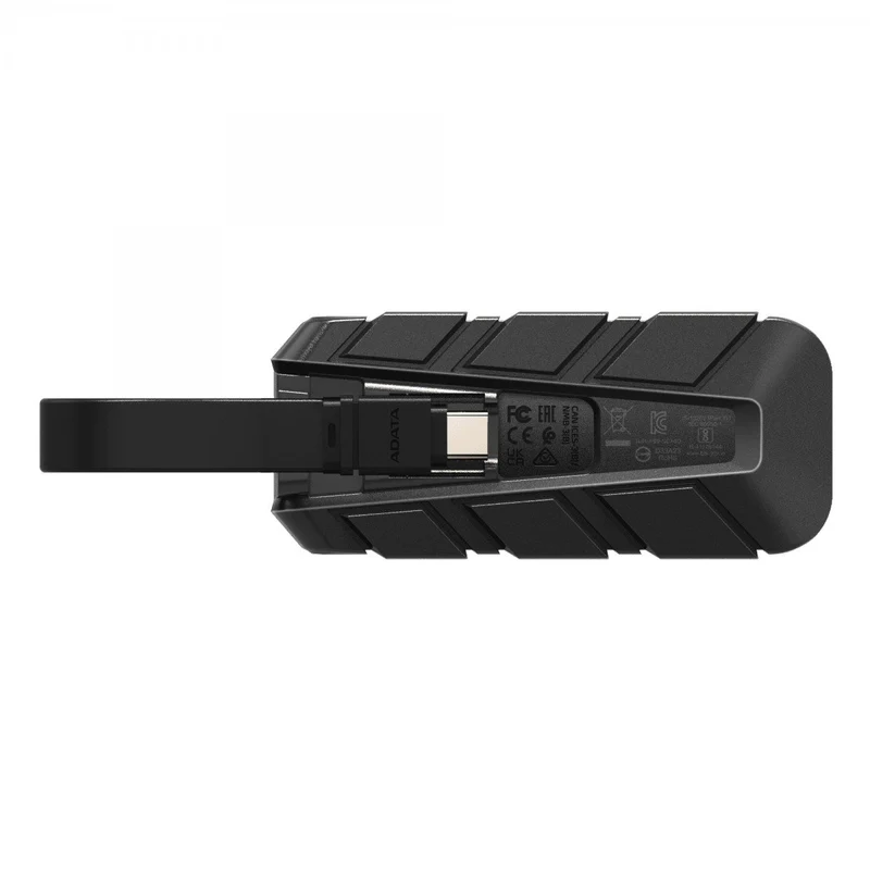 ADATA SSD Externe SC740 2 To Plug&Go bleu 1050/1000 MIL.STD USB Type-C 3.2 Gen 2 (3.1 Gen 2) Noir, Bleu