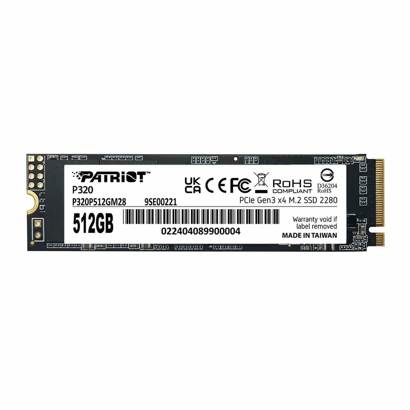 Patriot Memory P320 512 Go M.2 PCI Express 3.0 NVMe