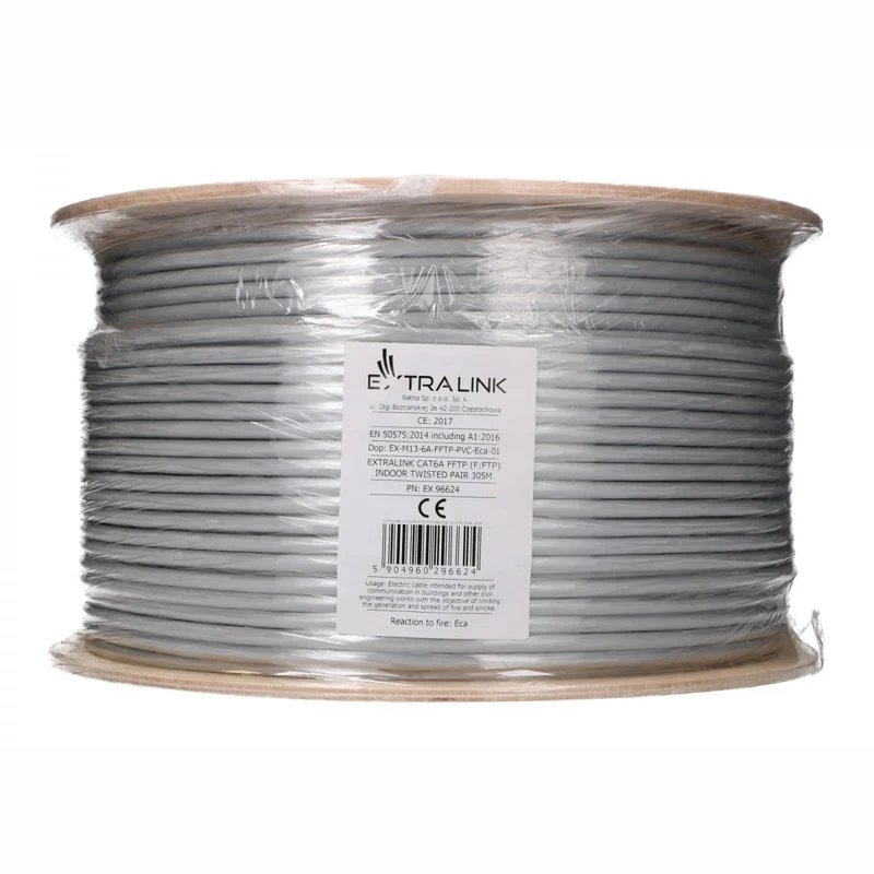 Extralink EX.96624 Câble réseau Cat6A F/FTP intérieur 305m
