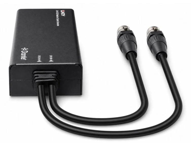 LINDY Encodeur audio 2 canaux XLR vers Dante