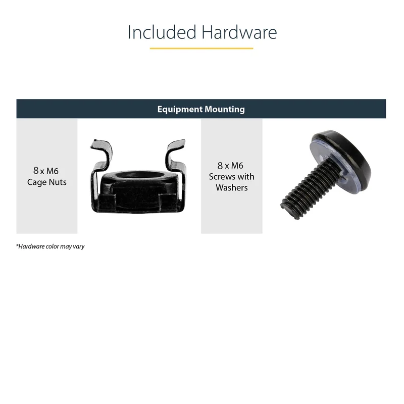 2-Pack 1U Server Vented Rack Shelf/Tray