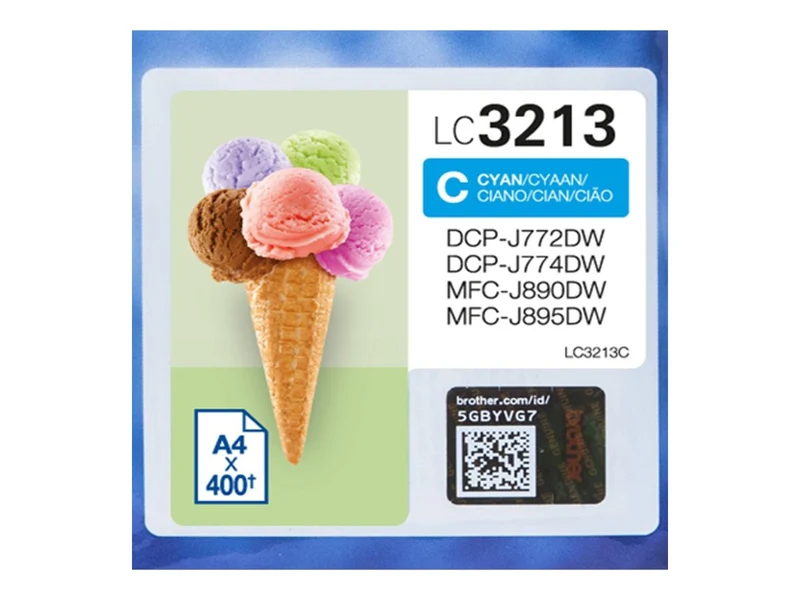 BROTHER LC3213C High capacity 400-page cyan ink cartridge