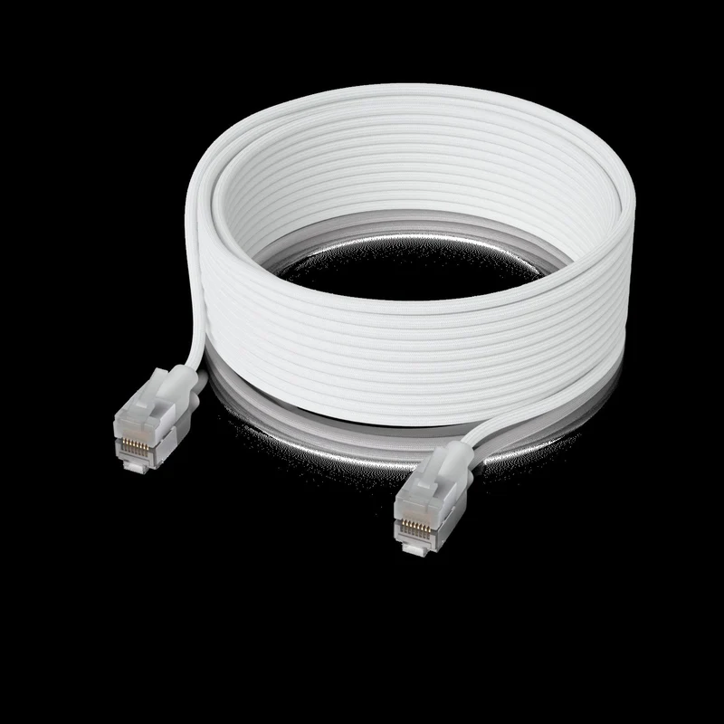 UniFi Cat6A braided patch cable with tra