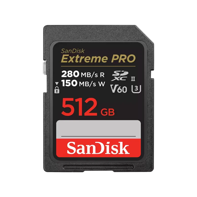 SanDisk 512GB Extreme PRO UHS-II SDXC Memory Card