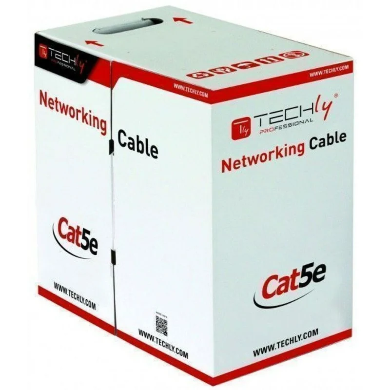 Techly ITP8-RIS-0305LO Câble de paire torsadée Cat5e FTP 305m CCA Noir Extérieur