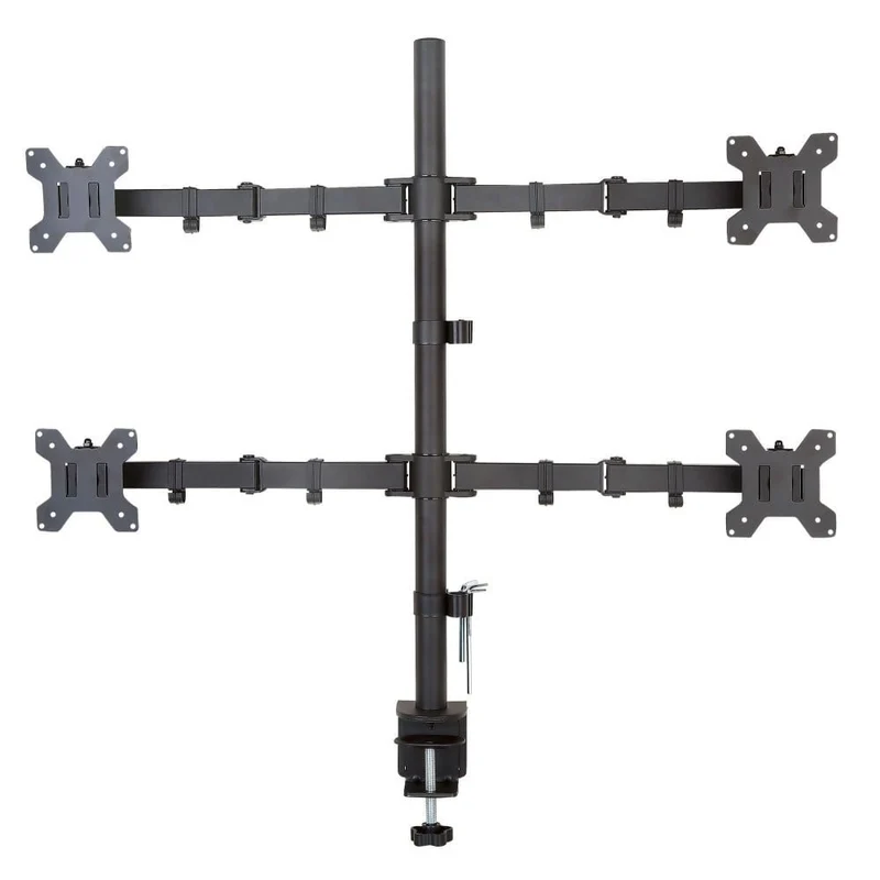 Support de bureau Techly ICA-LCD 382-Q pour 4 moniteurs 13-27” LCD 10kg rotatif