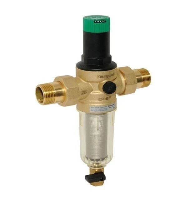 "HONEYWELL FK06-1AA Filtre mini-plus avec régulateur de pression 1"" et rinçage"