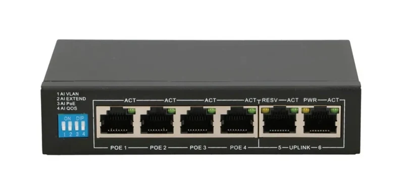 Extralink EX.14831 commutateur réseau Non-géré L2 Fast Ethernet (10/100) Connexion Ethernet, supportant l'alimentation via ce port (PoE) Noir