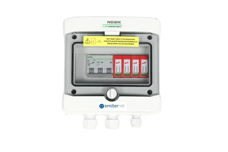 EMITER EM-86_AC Rozdzielnica AC, IP65, SPD AC Dehn type 2, disjoncteur de surcharge 20A 3-F