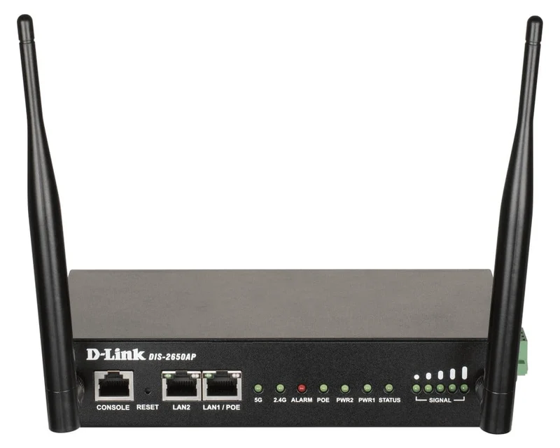 D-Link DIS-2650AP point d'acces réseaux locaux sans fil 1200 Mbit/s Noir Connexion Ethernet, supportant l'alimentation via ce port (PoE)