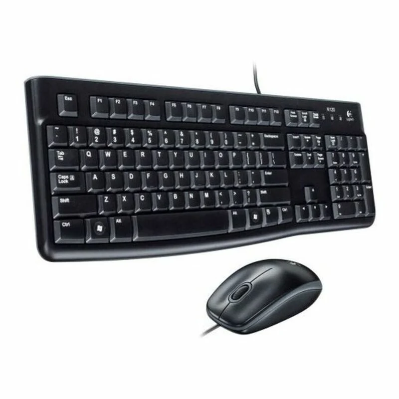 Logitech MK120 clavier Souris incluse USB QWERTY Espagnole Noir