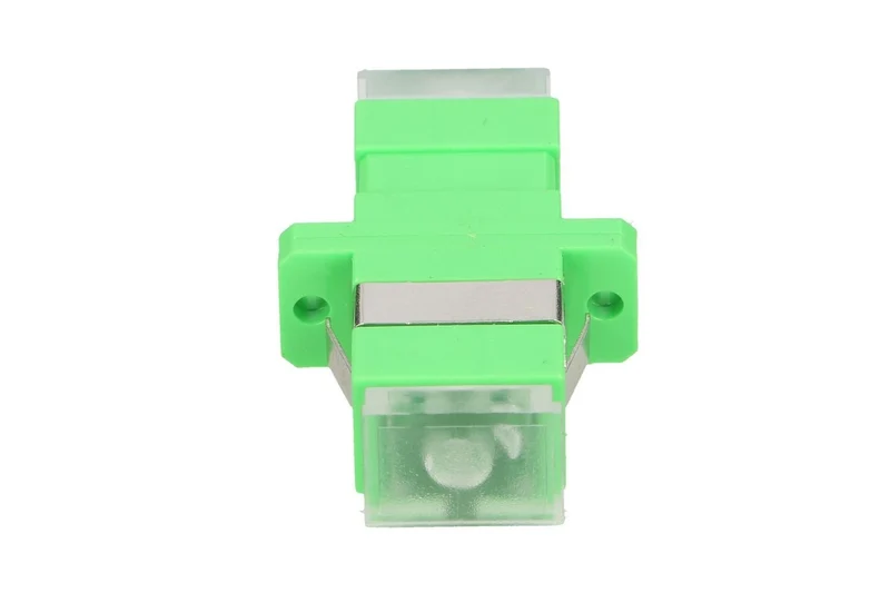 Extralink ADAPTER SC/APC SM SIMPLEX GREEN TRANSPARENT DUST CAPS - Adapter adaptateur de fibres optiques SC/APC 2000 piece(s) Vert