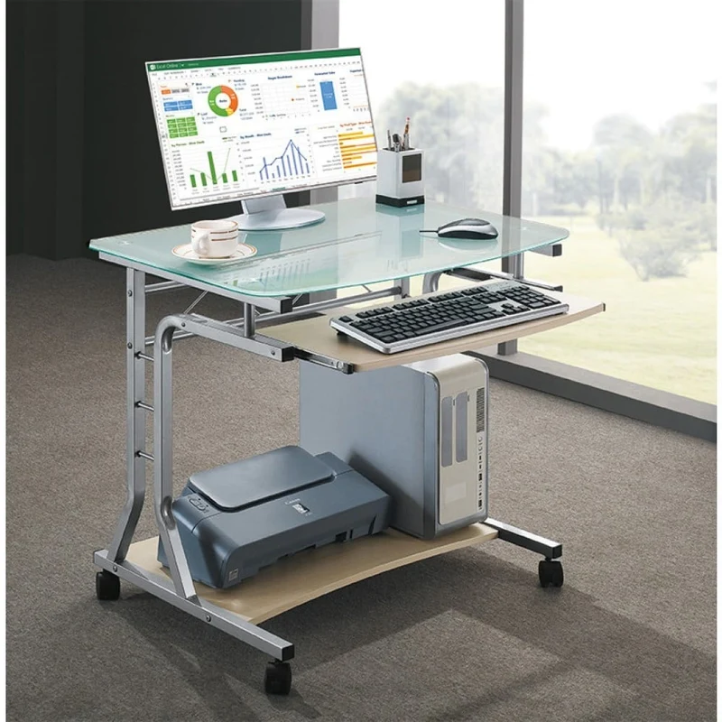 Techly ICA-TB 3791A Bureau d'ordinateur en verre