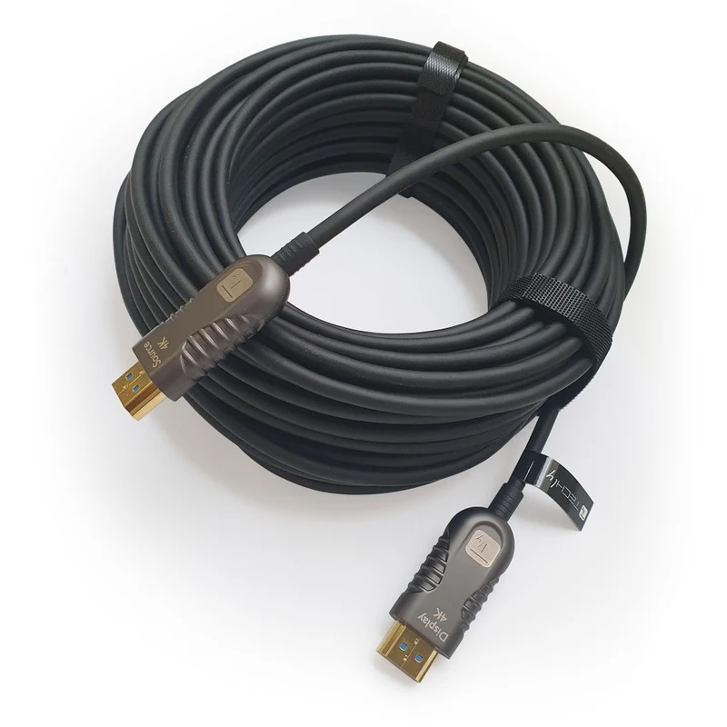 Techly ICOC HDMI-HY2-010 Câble HDMI vers HDMI 2.0 optique 4K M/M 10m