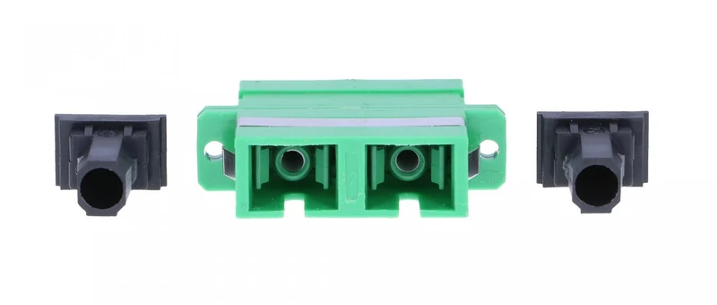 Extralink ADAPTER SC/APC SM DUPLEX - Adapter adaptateur de fibres optiques SC/APC Vert