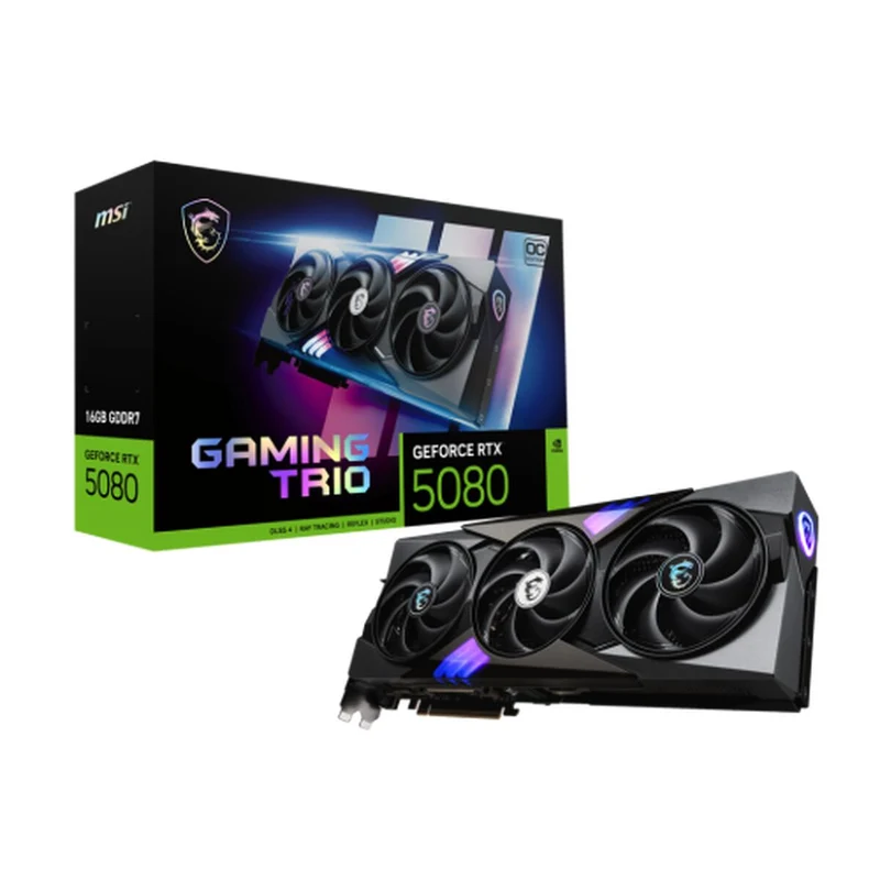 MSI GeForce RTX 5080 Gaming Trio OC 16GB GDDR7 DLSS4