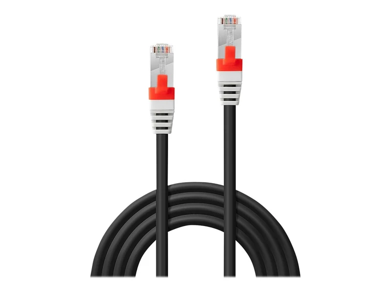 LINDY S/FTP Cat.6A Cable Black 3m LSOH incl. Testprotocol